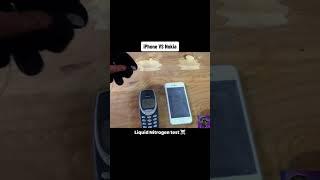 iphone vs Nokia liquid nitrogen test  #iphone #nokia