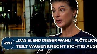 SAHRA WAGENKNECHT: "Das Elend dieser Wahl ist, ...!" Plötzlich wird die BSW-Chefin sehr deutlich!