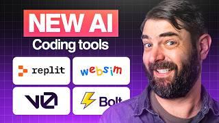 Testing 4 New Ai Coding Tools: Bolt vs V0 vs Replit vs Websim.AI