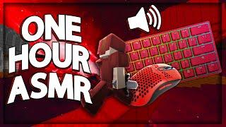 1 Hour of Keyboard & Mouse Sounds (Drag Clicking & Butterfly Clicking) w/ Handcam | Hypixel Bedwars