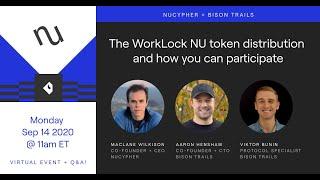 NuCypher + Bison Trails: The WorkLock NU token distribution and how you can participate