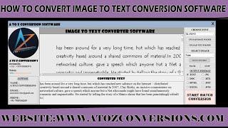 How To Use Image To Notepad Conversion Software | Image To Notepad Conversion Software | A TO Z
