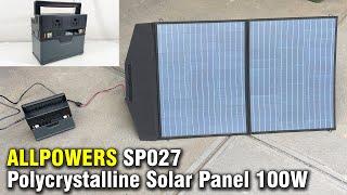 ALLPOWERS SP027 Polycrystalline Solar Panel 100W