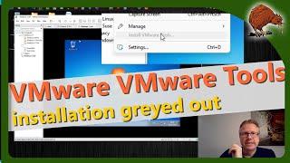 VMware Workstation Pro - Install VMware tools grayed out