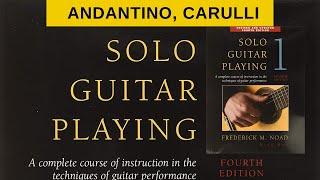 Andantino - Carulli | Frederick Noad  - Solo Guitar Playing Vol. 1