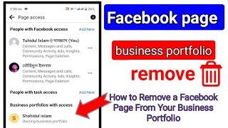business portfolio access facebook remove | business portfolio access facebook | business portfolio