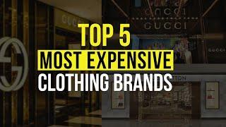 TOP 5 most expensive clothing brands in the world | Luxurious brands | #shorts #youtubeshorts