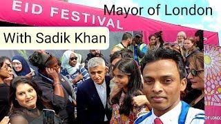 London Eid Festival 2019 Trafalgar Square with Mayor of London Sadik Khan