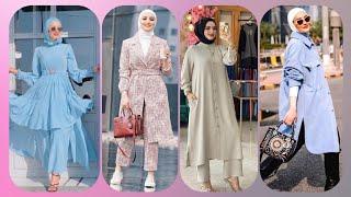 Turkish Outfits With Hijab || Stylish Turkish Dresses Ideas For Girls || Latest Dresses 2022