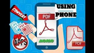 How to Convert Image to PDF in Android (No App)