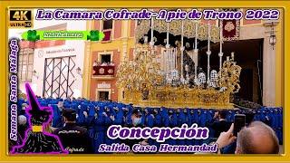 CONCEPCION MALAGA 2022. SALIDA CASA HERMANDAD. SEMANA SANTA MALAGA 2022.  MULTICÁMARA 4K