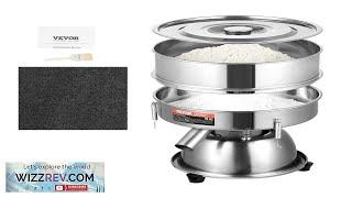 VEVOR Electric Vibrating Sieve Machine with 30+50 Mesh Automatic Sifter Shaker Review