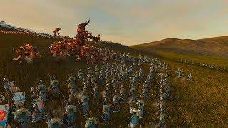 Beastmen vs High Elves - 40000 Points, Epic Cinematic Battle, Total War: Warhammer 2