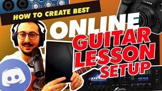 How to Create Best Online Guitar Lesson Setup