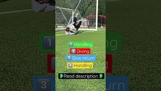 #Goalkeeper training | Get up quickly! | Diving | Dive return | Handling | #shorts #goalie