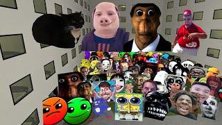 ALL FULL NICO'S NEXTBOT, 2D NEXTBOTS, OBUNGA NETBOT NEW UPDATE in Backrooms Part 9 !!!