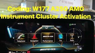 Coding: W177 A250 AMG Instrument Cluster Activation