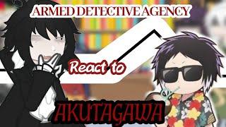 ARMED DETECTIVE AGENCY REACT TO AKUTAGAWA (Speed up 2x!!) [Part 1]