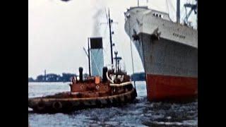 1950s London Docks; River Thames; Cutty Sark - Home Movie