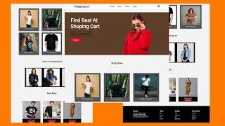 Ecommerce Website Using HTML CSS and JavaScript | Ecommerce Website Using HTML and CSS