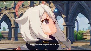 Paimon Imitates Eula (Chinese Dub) l Genshin Impact