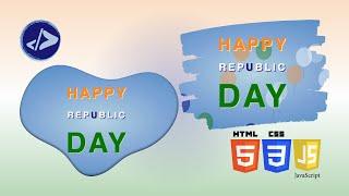 Happy Republic Day | Customized Dev | Tri-Colour Flying Balloons using HTML, CSS & JavaScript