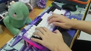 Heavy Shell Kira96 Lavender V1 switches sound test