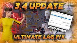 PUBG MOBILE UPDATE 3.4 ULTIMATE LAG FIX | ALL GLICHES FIX | ALONE SPINS .