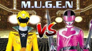 Gokai Yellow (Tokusatsu) vs Time Pink (Tokusatsu) | M.I.G | Power Ranger Mugen Battle