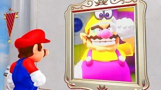 What happens when Mario enters Wario's Painting in Super Mario Odyssey?