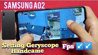 Samsung A02 test pubg mobile handcam New update 2022 + setting Geryscope