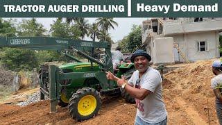 Auger Tractor Drilling Machine || Sakalakala Tv || Arunai Sundar || #augermachine