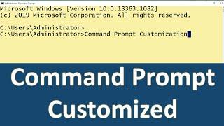 How to Change Background Color and Text in Command Prompt | Command Prompt Customization | Windows