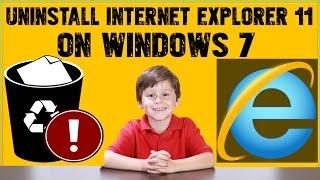 How To Uninstall Internet Explorer 11 On Windows 7-Completely Remove Internet Explorer 11