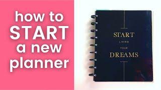 How to start a new planner SERIES part 1: 2022 Happy Planner set up