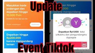 Event Tiktok Terbaru || Update Cara Memasukkan Kode Undangan Tiktok