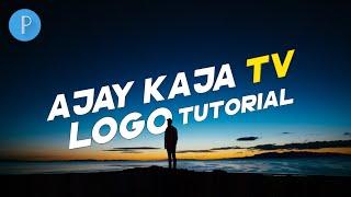 How To Make Logo Like Ajay Kaja Tv || Pixellab tutorial