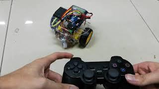 Arduino 2WD 2 Layers Round Chasis PS2 Remote Control Robot Car