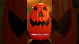 Enfeite de Halloween Abóbora Alfa Comprida em Plástico | Dia das Bruxas - Extra Festas