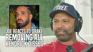 Joe Reacts to Drake Removing All Kendrick Lamar Disses on Instagram