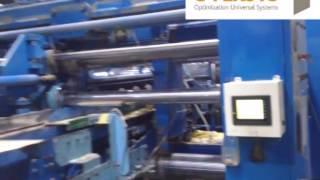 OVERSYS VIDEO U07980413 ICHIKAWA FLEXO FOLDER GLUER WITH 4 PRINT UNITS