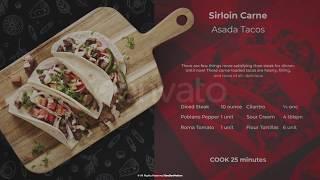 Recipes Food Promo Template - After Effects Template