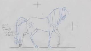 Simon Otto 's Horse studies and Altivo Walk Cycle for The Road to El Dorado