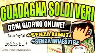 GUADAGNARE SOLDI OGNI GIORNO SENZA INVESTIRE E SENZA LIMITE!!!