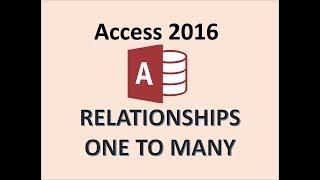 Access 2016 - Relationships - How To Create One To Many Relationship in Database Between Two Tables