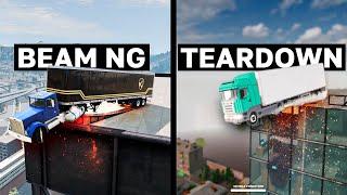 ФИЗИКА В BEAMNG DRIVE ПРОТИВ TEARDOWN!