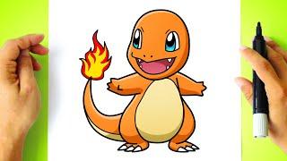 How to DRAW CHARMANDER - Pokemon Drawing