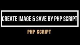 Create image and save by PHP script #short