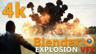 VFX Artist makes a realistic EXPLOSION using BLENDER!