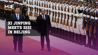 Chinese President Xi Jinping meets Egyptian President Sisi in Beijing